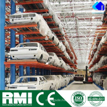 Double sided Cantilever racking ; powder coating heavy duty cantilever car racking